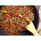 Лапша Соба с овощами и грибами